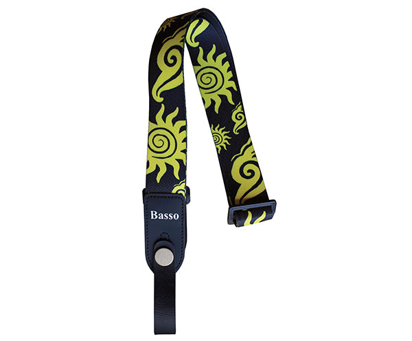 65CM UKULELE STRAP 25MM BLACK