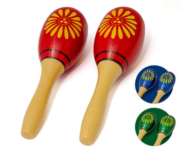 MARACAS SET PLASTIC ASSTD PATTERNS
