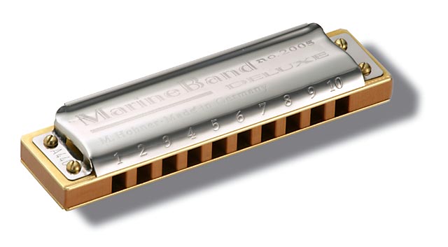 Hohner Marine Band Deluxe Harmonica in the Key of F