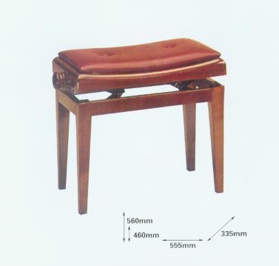 PIANO BENCH POLISHED MAHOGANY