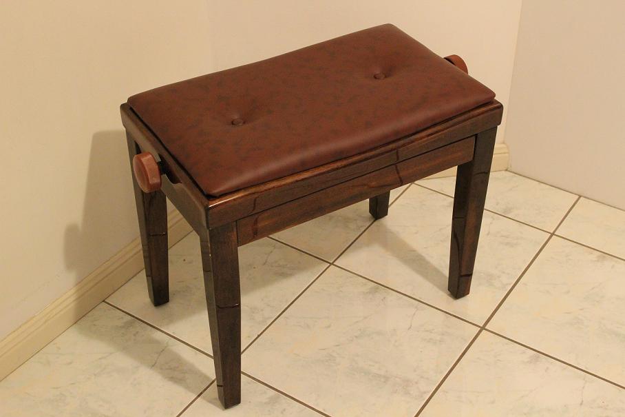 PIANO BENCH POLISHED WALNUT