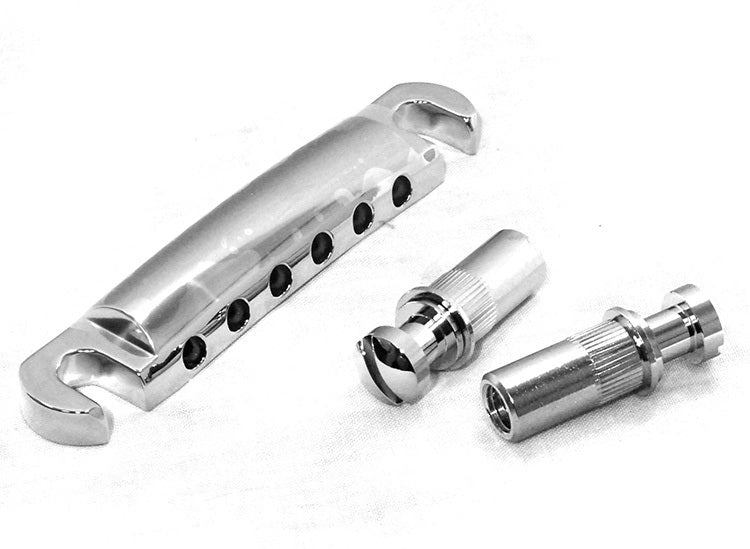 Gotoh GE101ZT Series Stop Tailpiece in Chrome Finish with Modern-style Mounting Studs & Anchors