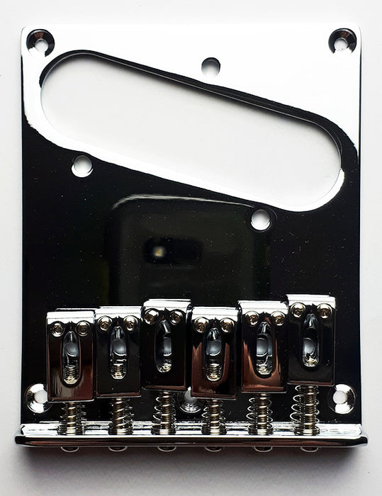 GT Vintage TL-Style Electric Guitar Bridge in Chrome Finish with 10.8mm String Spacing