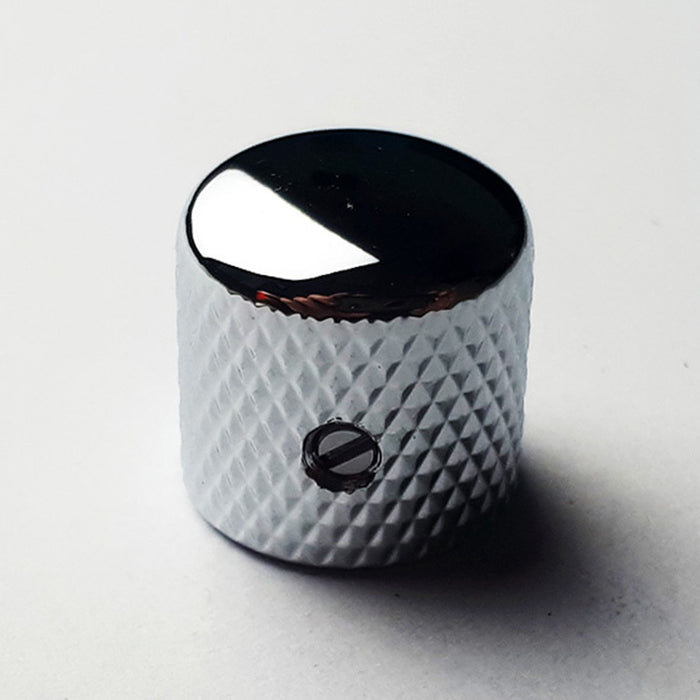 GT Metal Knurled Dome Knobs in Chrome Finish (Pk-2) with Set Screw