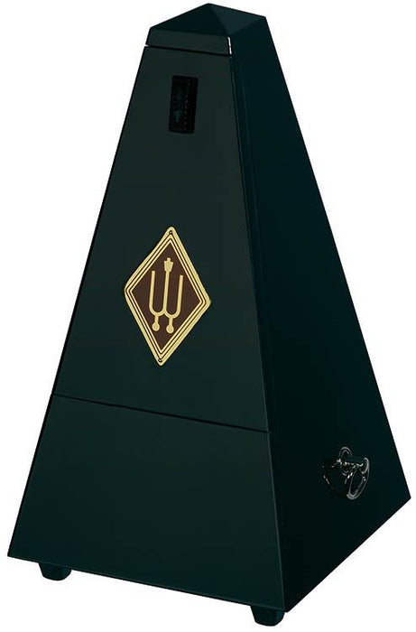Wittner System Maelzel Series 816 Metronome in High Gloss Black Finish Wooden Casing with Bell