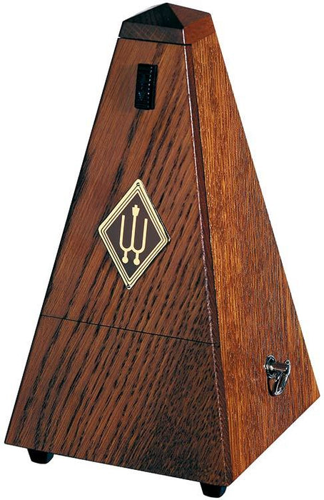 Wittner System Maelzel Series 818 Metronome in Matt Oak Brown Finish Wooden Casing with Bell