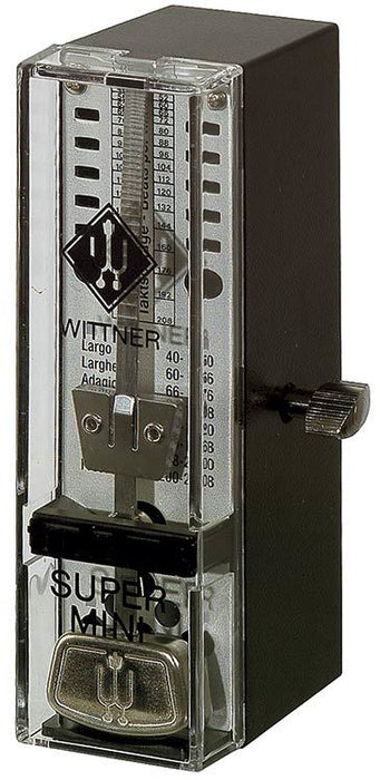 Wittner Taktell Super-Mini Series Metronome in Black Colour Plastic Casing without Bell