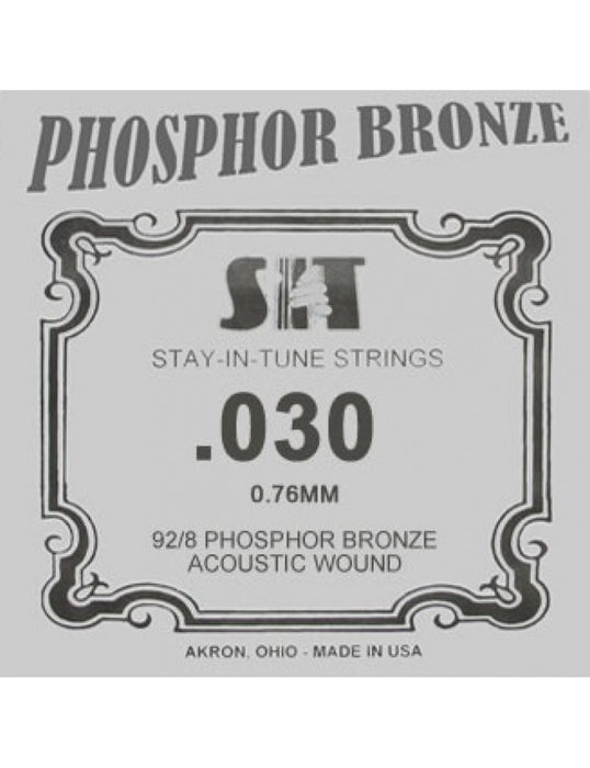 SIT Phosphor Bronze Wound Acoustic Guitar Single String (030)