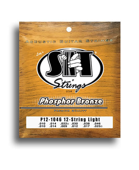 SIT 92/8 Phosphor Bronze Light 12-String Guitar String Set (10-46 ...