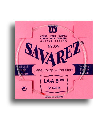 Savarez 525R Traditional High Tension (A-5th) Single Classical Guitar String String Gauge 0.0339