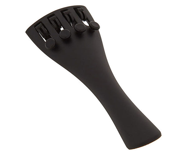 4/4 SIZE VIOLIN TAILPIECE W/ADJUSTERS BLACK