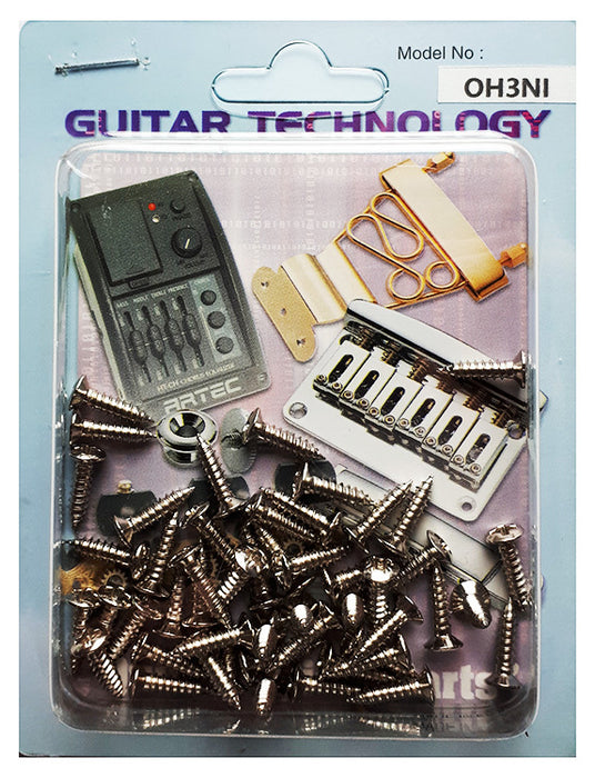 GT Wood Screws with Flat Head in Nickel Finish - 3mm x 12mm (Pk-50)