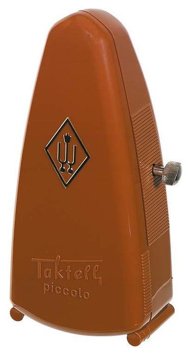 Wittner Taktell Piccolo Series Metronome in Mahogany Brown Colour Plastic Casing without Bell