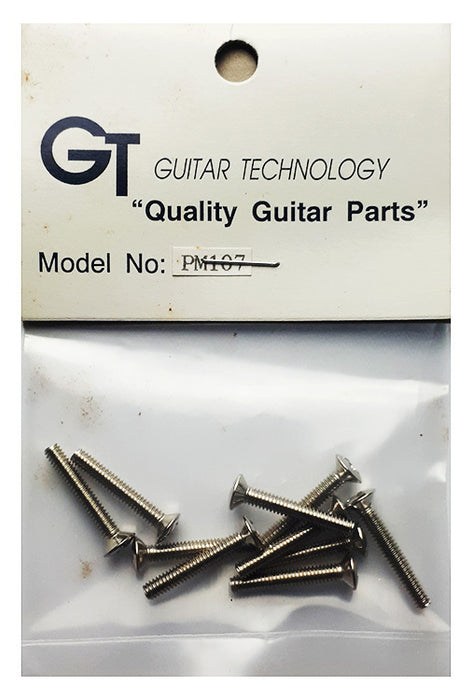 GT Machined Screw with Oval Head in Nickel Finish - 2.75mm x 18mm (Pk-10)