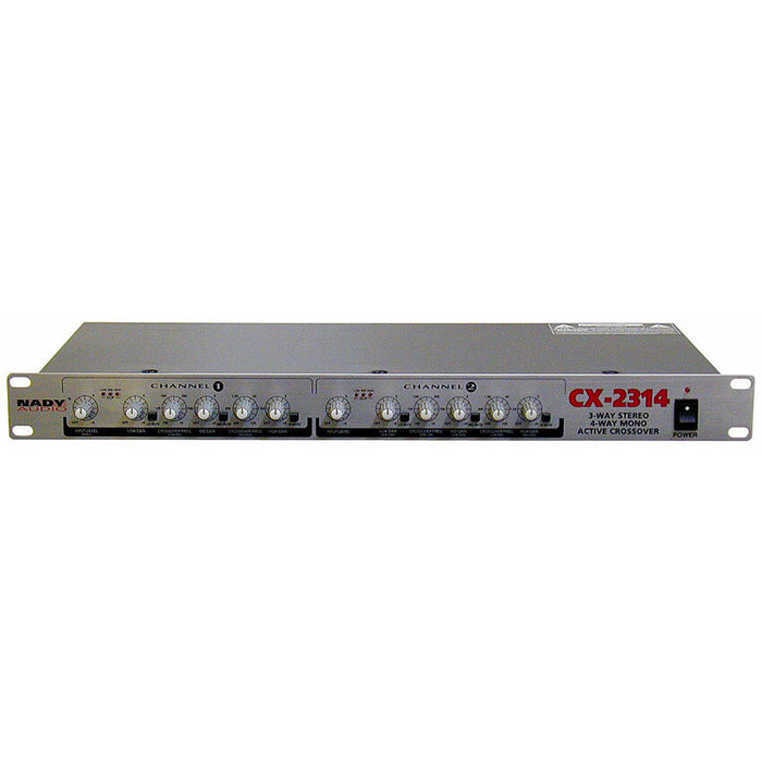 Nady CX-2314 Active 3-Way Stereo 4-Way Mono Crossover