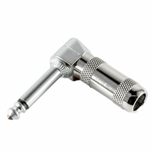 CBI GH Right-Angle Series 1/4" Jack Plug 2-Conductor (PK-1) 0.322 Nickel Housing