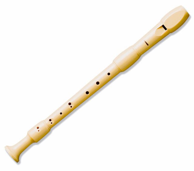 F ALTO RECORDER IVORY PLASTIC FINISH