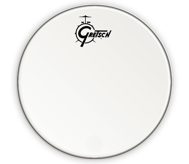 Gretsch 26" Bass Drum Head in White with Centred Logo