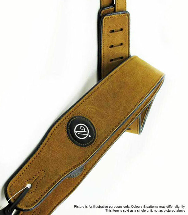 Vorson Tan Suede Leather Guitar Strap Look Awesome with Vorson!