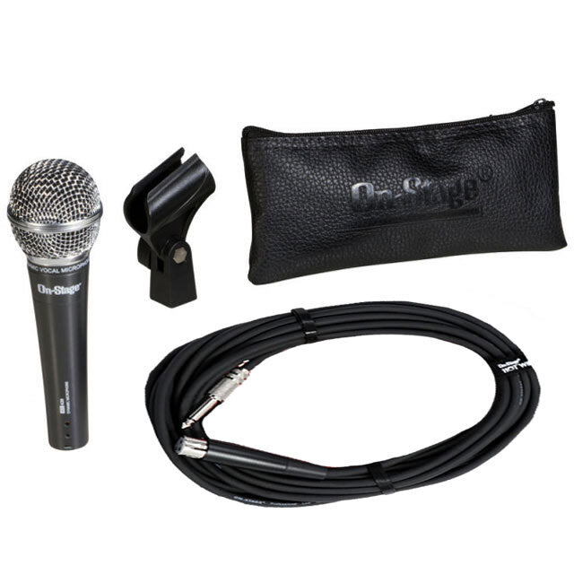 Audio Spectrum AS420V2 Dynamic Handheld Microphone with XLR-QTR Cable