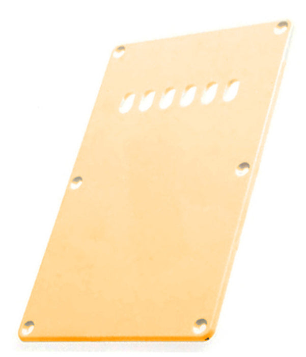 GT ABS Tremolo Spring Cover Back Plate with Holes in Ivory (Pk-1)
