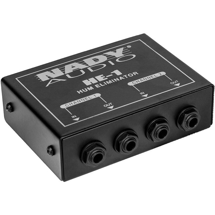 Nady HE-1 Hum Eliminator Dual Channel I/O with 1/4inch TRS jacks