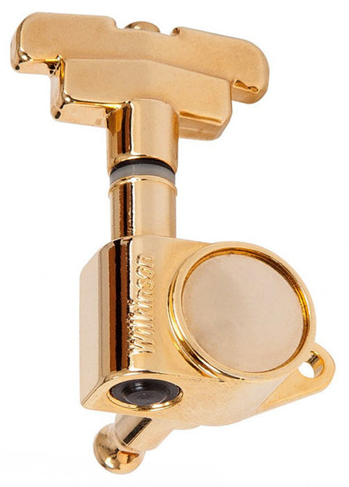 Wilkinson Acoustic Guitar Tuning Machines in Gold Finish (3+3) with Deco Style Stepped Button