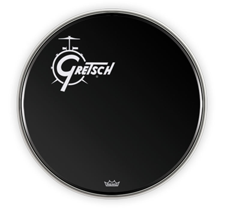 18 INCH BASS DRUM HEAD BLK OFFSET LOGO
