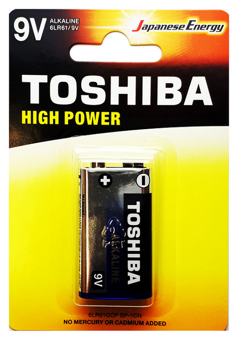 Toshiba 9V Heavy Duty Alkaline Battery - 1 Pack