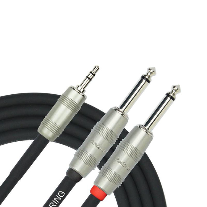Kirlin KY364-10 Cable 10ft 3.5mm Stereo - 2 x RCA