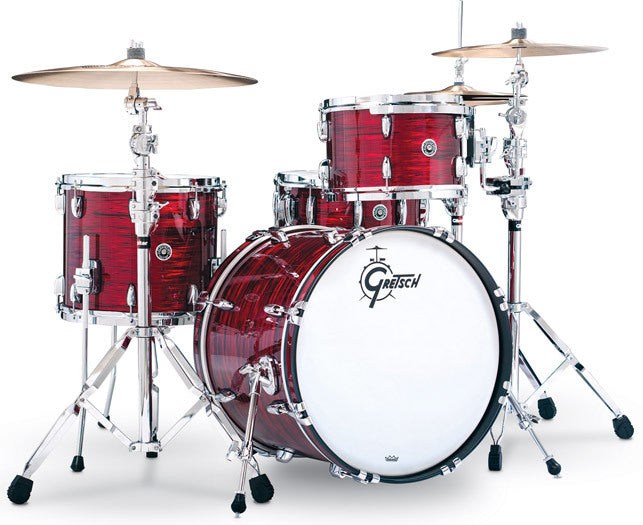 Gretsch Brooklyn USA 4-Pce Drum Kit in Red Oyster Shell Pack Only - No Hardware
