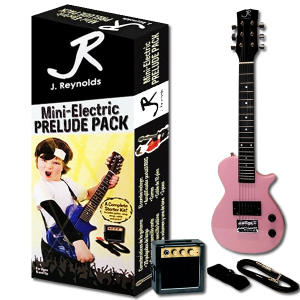 J.Reynolds Mini LP Electric Guitar Prelude Starter Pack in Pink For Ages 6 and Up