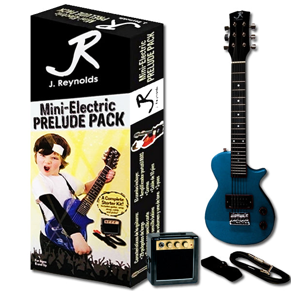 J.Reynolds Mini LP Electric Guitar Prelude Starter Pack in Sparkle Blue For Ages 6 and Up