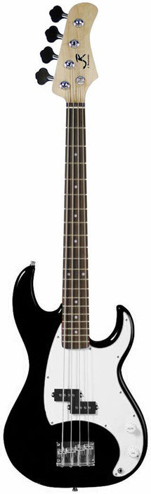 J. REYNOLDS KIDS SIZE SHORT SCALE 30 INCH BASS GUITAR BLACK