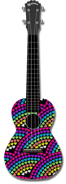 CONCERT UKULELE HEART PATTERN