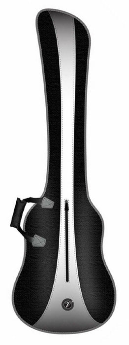 Vorson Nylon Oxford Series Bass Guitar Bag Black with Silver Stripe