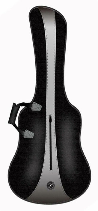 Vorson Nylon Oxford Series Acoustic Guitar Bag Black with Silver Stripe