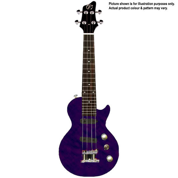 VORSON ELECTRIC LP SHAPE MINI UKULELE PURPLE