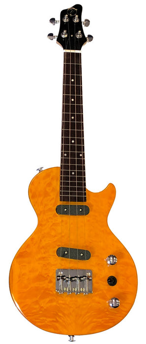 VORSON ELECTRIC LP SHAPE MINI UKULELE QUILTED