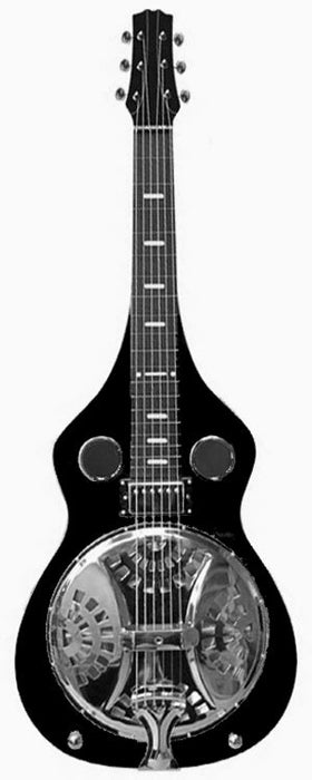 Vorson Dobro Lap Steel Guitar in Black Finish Comes with Padded Gig Bag