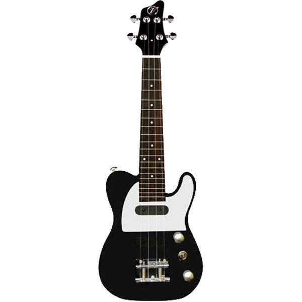 Vorson TL Style Solid Body Electric Ukulele in Black Comes with Carry Bag