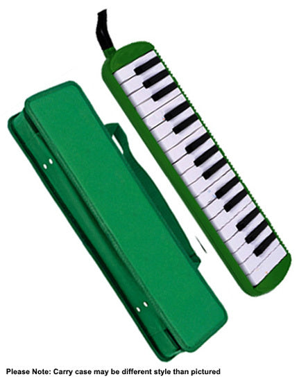QM 32 NOTE MELODICA WITH BAG GREEN