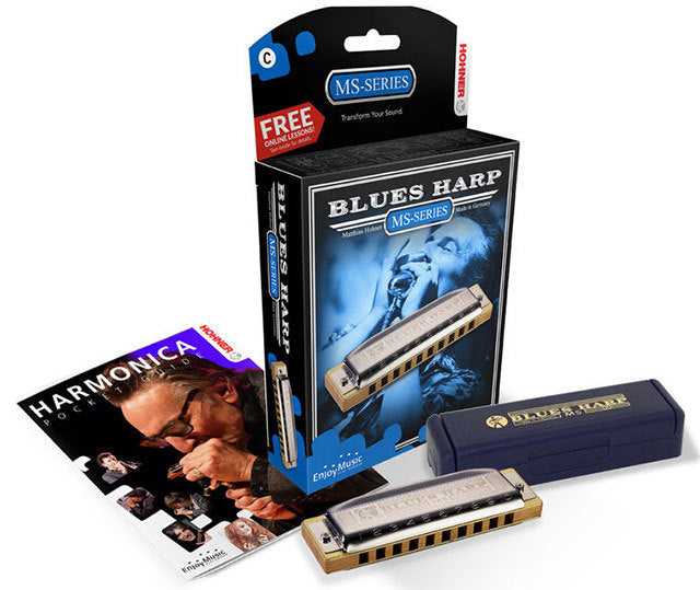 Hohner MS Series Blues Harp Harmonica Key B