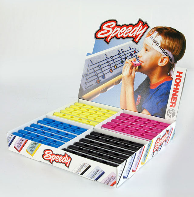 Hohner Kids Speedy Harps Counter Display - Box of 24 Asst Colours