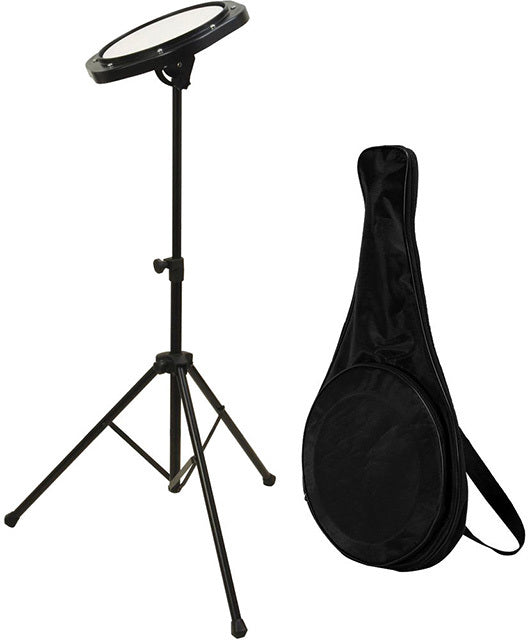 On-Stage Practice Pad Kit with 8" Pad Stand & Bag Practice Made Easy!