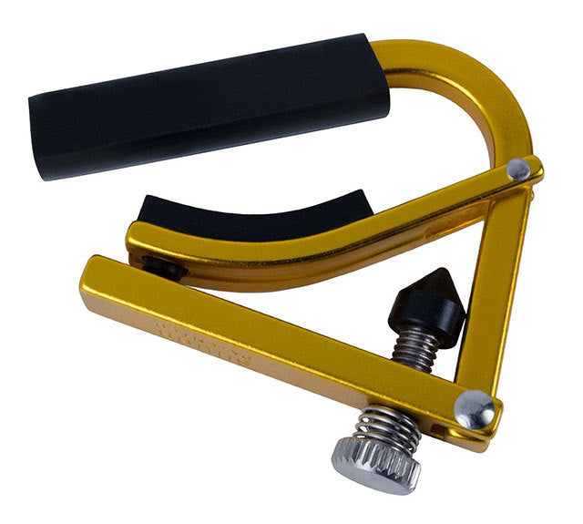 Shubb Lite Ukulele Capo in Metallic Gold