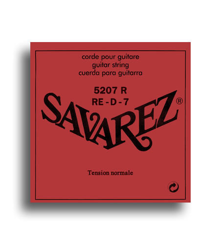 Savarez 5207R Standard Tension (D-7th) Single Classical Guitar String String Gauge 0.050