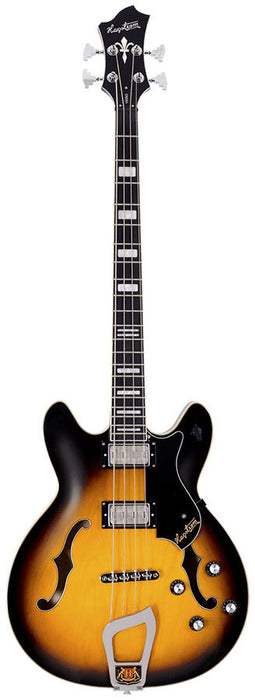 Hagstrom Viking Semi-Hollow Guitar in Tobacco Sunburst Gloss w/ Case