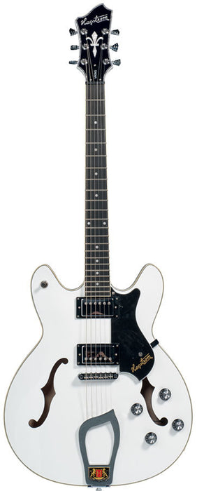 Hagstrom Viking Semi-Hollow Guitar in White Gloss w/ Case