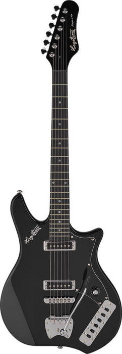 Hagstrom Impala Retroscape Guitar in Black Gloss w/ Case